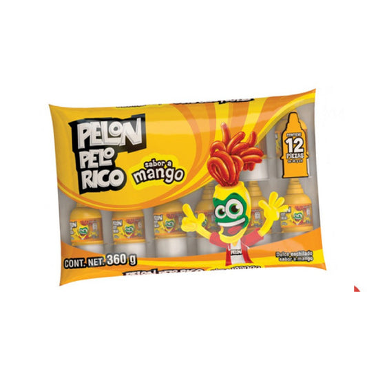 Pelon Pelo Rico Mango 12 Piezas